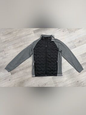 Abacus Grove Hybrid Jacket Zip Up Golf Black / Gray Men Size Medium Brand New